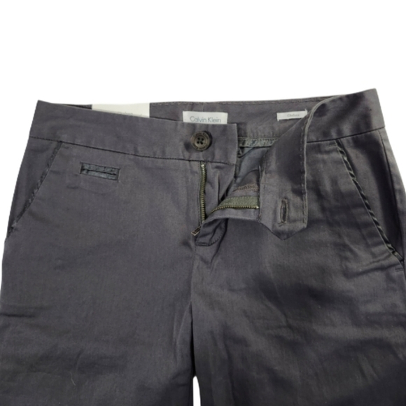 NWT Calvin Klein Women's Size 0 The Chelsea Classic Bermuda Shorts Casual Gray - Picture 4 of 10